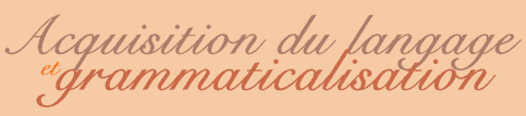 Projet Léonard - Acquisition du langage et grammaticalisation
